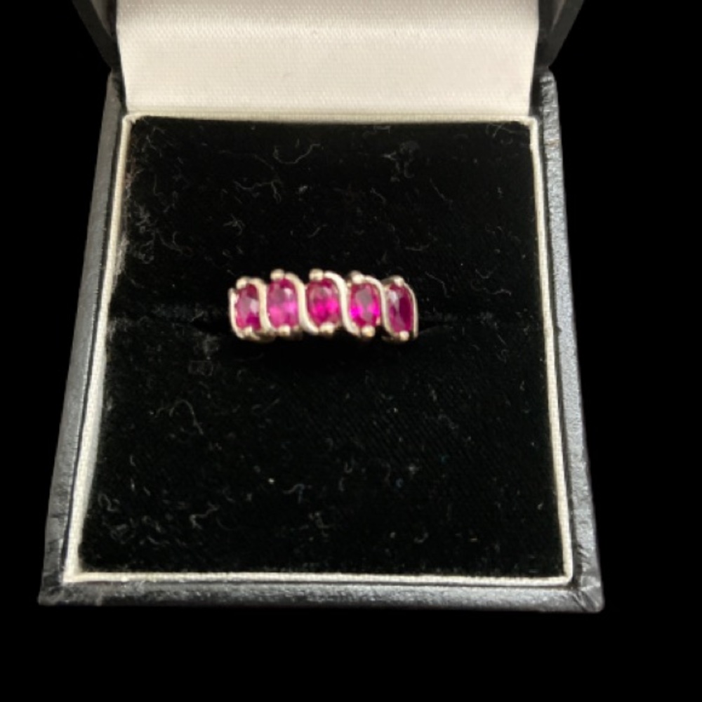 Sterling & Ruby Ring - image 1